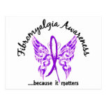 Grunge Tattoo Butterfly 6.1 Fibromyalgia Post Card