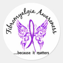 Grunge Tattoo Butterfly 6.1 Fibromyalgia Sticker