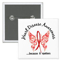 Grunge Tattoo Butterfly 6.1 Heart Disease Pins