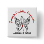 Grunge Tattoo Butterfly 6.1 Juvenile Diabetes Button