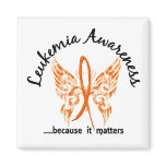 Grunge Tattoo Butterfly 6.1 Leukemia Refrigerator Magnets