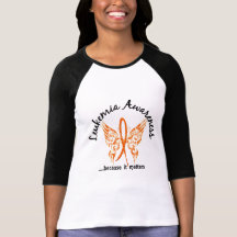 Grunge Tattoo Butterfly 6.1 Leukemia T-shirts