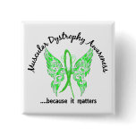 Grunge Tattoo Butterfly 6.1 Muscular Dystrophy Pinback Buttons