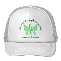 Grunge Tattoo Butterfly 6.1 Non-Hodgkin's Lymphoma Hats