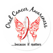 Grunge Tattoo Butterfly 6.1 Oral Cancer Sticker