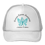 Grunge Tattoo Butterfly 6.1 Ovarian Cancer Mesh Hat