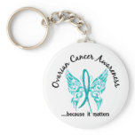 Grunge Tattoo Butterfly 6.1 Ovarian Cancer Key Chains