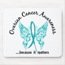 Grunge Tattoo Butterfly 6.1 Ovarian Cancer Mousepads