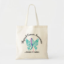 Grunge Tattoo Butterfly 6.1 Thyroid Cancer Bag