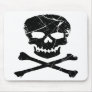 Grunge Tattoo Skull and Cross Bones Mouse Pad