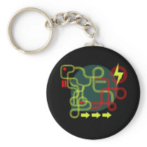Grunge Tracks keychain keychains