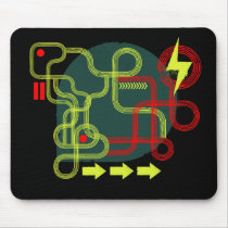 Grunge Tracks mousemat mousepads