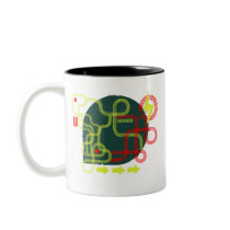 Grunge Tracks mug mugs