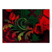 grunge tulip cards by VioDeSign grunge tulip cards
