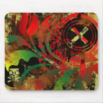 grunge tulip mousepads by VioDeSign grunge tulip mousepads