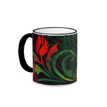 grunge tulip mugs by VioDeSign grunge tulip mugs