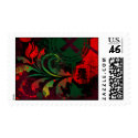 grunge tulip postage