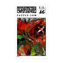 grunge tulip postage