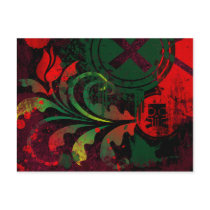 grunge tulip postcards by VioDeSign grunge tulip postcards