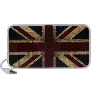 grunge UK flag design speakers doodle