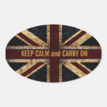 grunge UK flag sticker