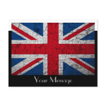 grunge Union Jack - British postcard