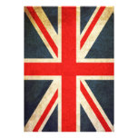 Grunge Union Jack Invitation (Vertical)
