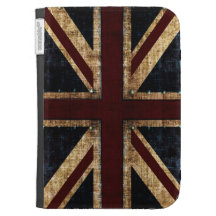 grunge union jack kindle case