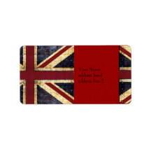Grunge Union jack label