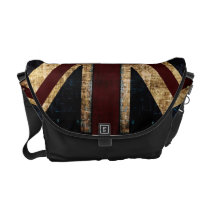 Grunge Union Jack messenger bag