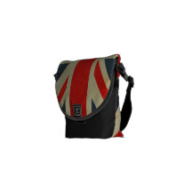 Grunge Union Jack Mini Messenger Commuter Bag Messenger Bag
