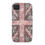 Grunge Union jack - stone look Case-Mate iPhone 4 Cover