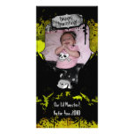 Grunge Urban Crow Halloween Photo Card Template