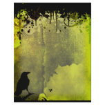 Grunge Urban Crow Letterhead Template