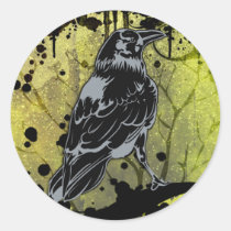 Grunge Urban Crow Sticker