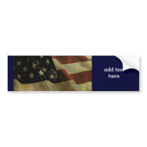 Grunge US Flag, gifts Bumper Stickers