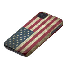 Grunge US Flag iPhone 4 Case-Mate Cases