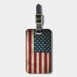Grunge USA American Flag Patriotic fashion Luggage Tags