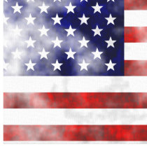 Grunge USA Stretched Canvas Print