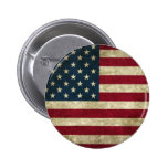 Grunge USA Flag Button