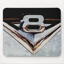 Grunge V8 Big Block Emblem Mousepad