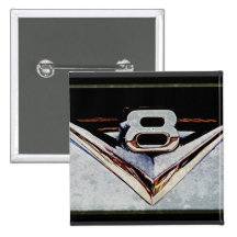 Grunge V8 Big Block Emblem Pin