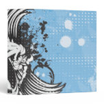 grunge winged dee jay design binders