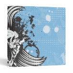 grunge winged dee jay design vinyl binders