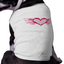Grunge Winged Heart Pet Apparel pet clothing