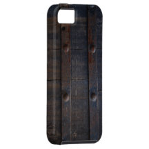 Grunge Wood and Rusty Metal Armor iPhone 5 Case