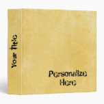 Grunge Yellow Custom Binder
