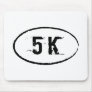 Grungy 5K Runner Oval Mouse Pad