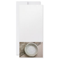 Grungy bucket on unfinished flooring customized rack card