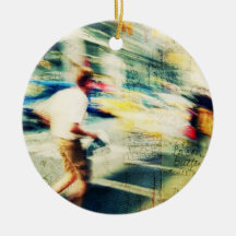 Grungy Chaotic NYC Christmas Ornaments